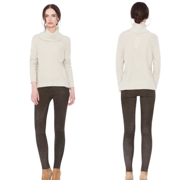 Alice + Olivia Pants - alice and olivia lambskin leather  pants brown